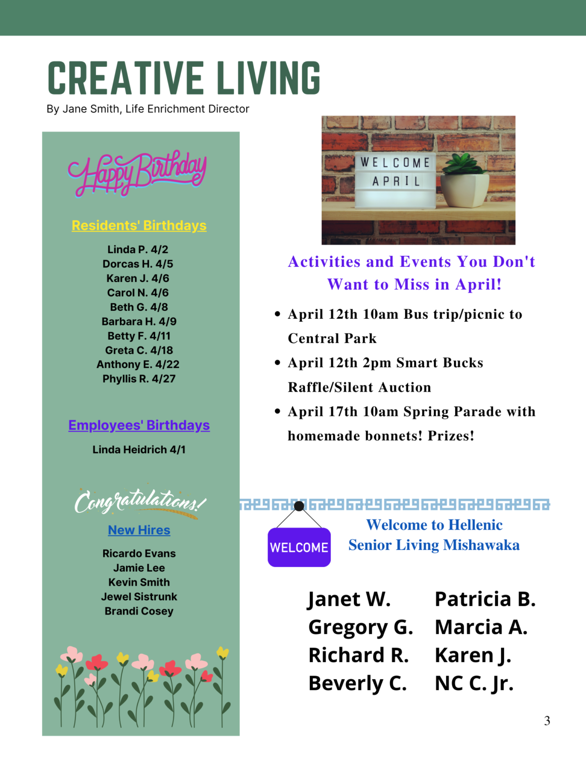 Hellenic Happenings April 2022 Newsletter, page 3